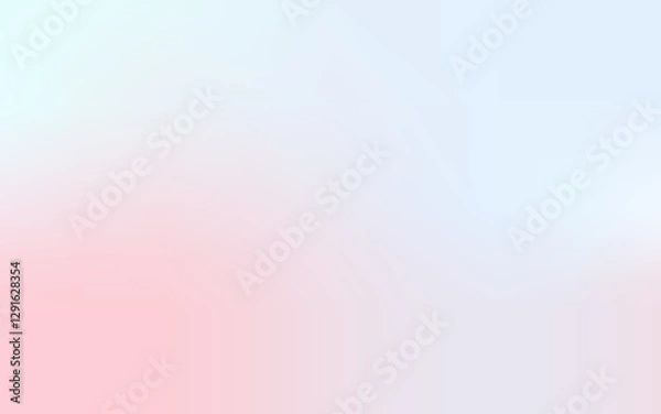 Fototapeta Pastel pink and blue blur backdrop. Light gradient vector banner. Background abstract purple sky. Soft blurred light bg. Pastel gradation water cover design. Blurred color simple wallpaper