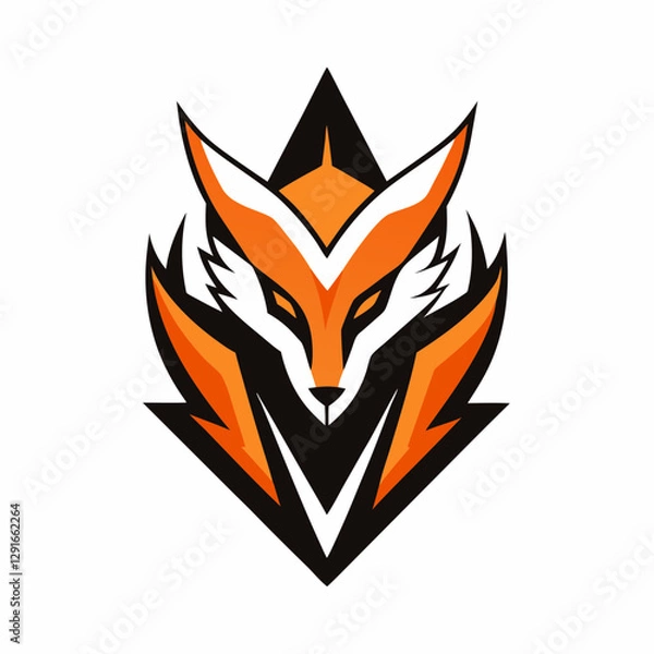 Obraz vector fire flame fox