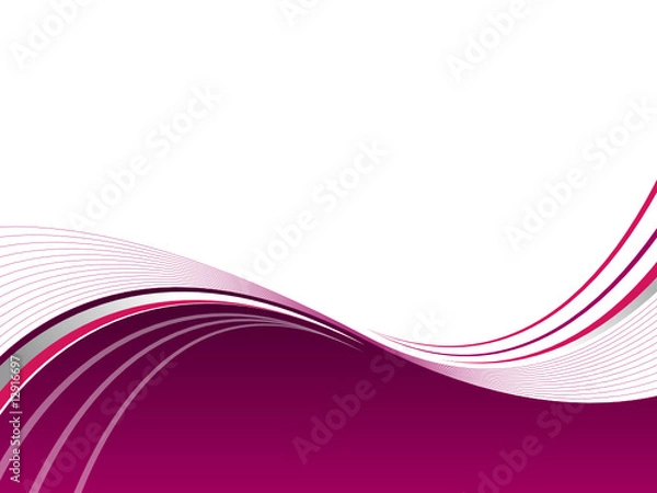 Obraz pink background waves