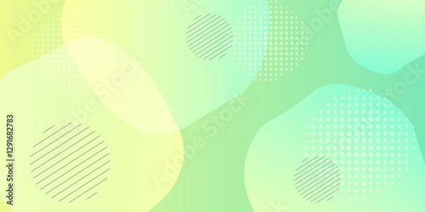 Fototapeta abstract backrgound, green and yellow, shape irregular lines, modern vector eps 10