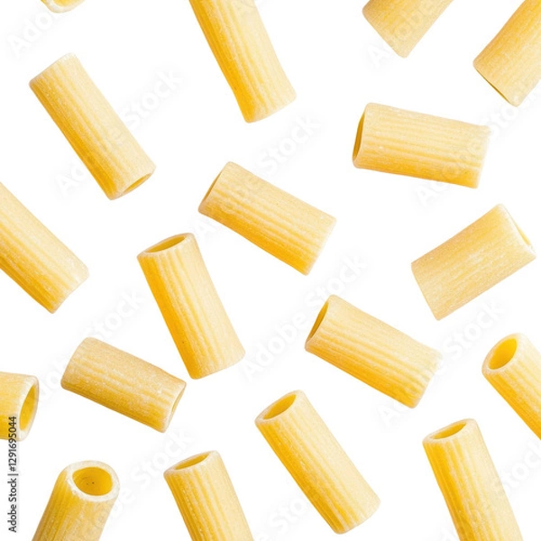 Fototapeta Uncooked Rigatoni Pasta with Texture