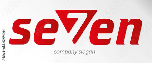 Fototapeta seven logo