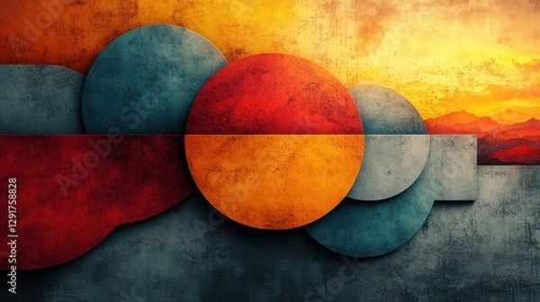 Fototapeta Abstract colorful background, texture.