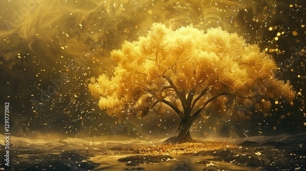 Obraz golden tree 