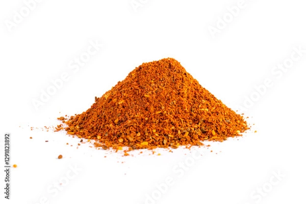 Obraz East spices and seasoningsisolated on a white background. Pile