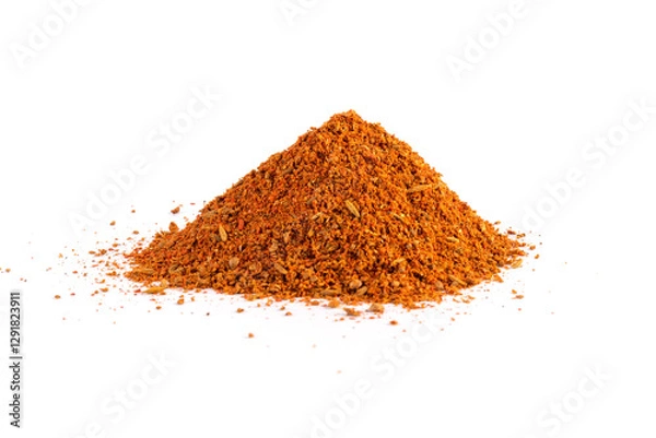 Obraz East spices and seasoningsisolated on a white background. Pile