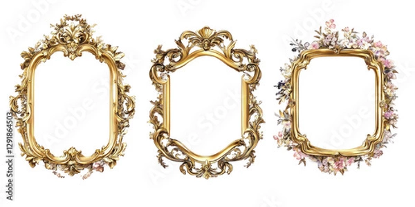 Fototapeta A set of beautiful frames