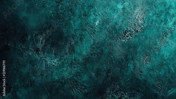 Obraz Abstract Turquoise and Black Textured Background with Gradient Effect