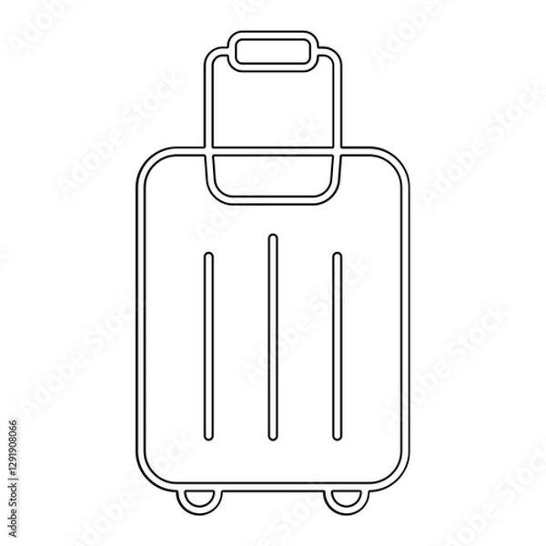 Fototapeta Suitcase icon in line style