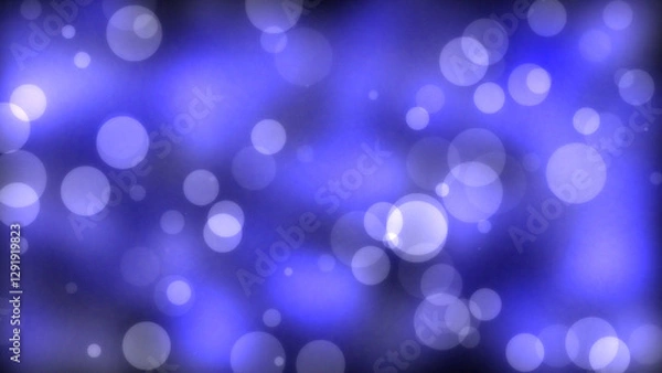 Fototapeta Dark blue circle with bokeh effect background. Generative AI.