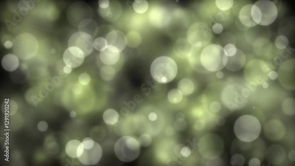 Fototapeta Dark yellow  circle with bokeh effect background. Generative AI.