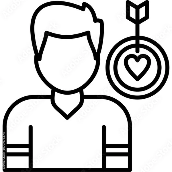 Obraz Business Target Icon