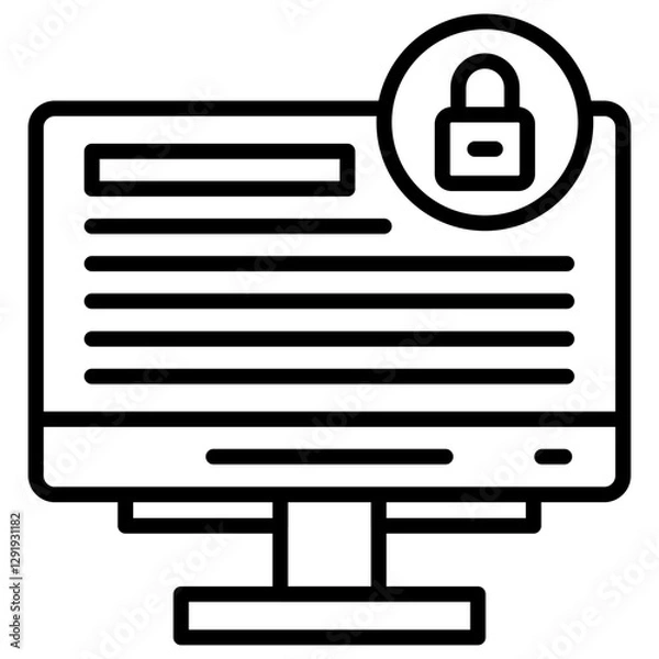 Obraz Private Confidential Icon