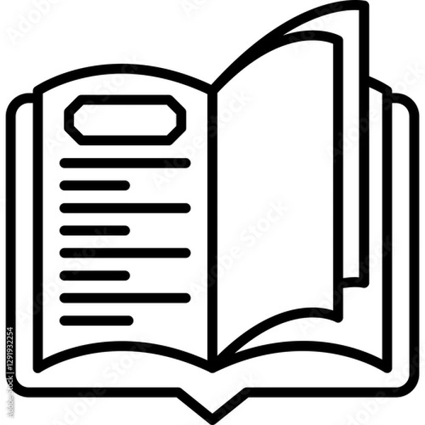 Obraz Open Book Icon