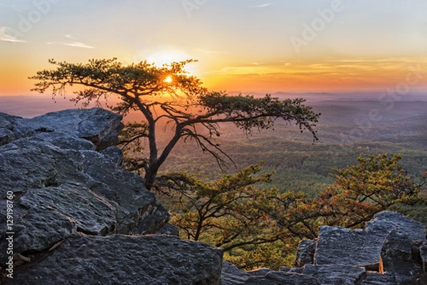 Obraz Sunset At Cheaha Overlook 1
