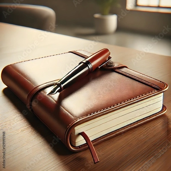 Obraz notebook and pen