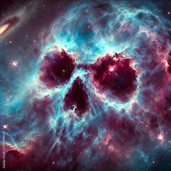Obraz space background with space