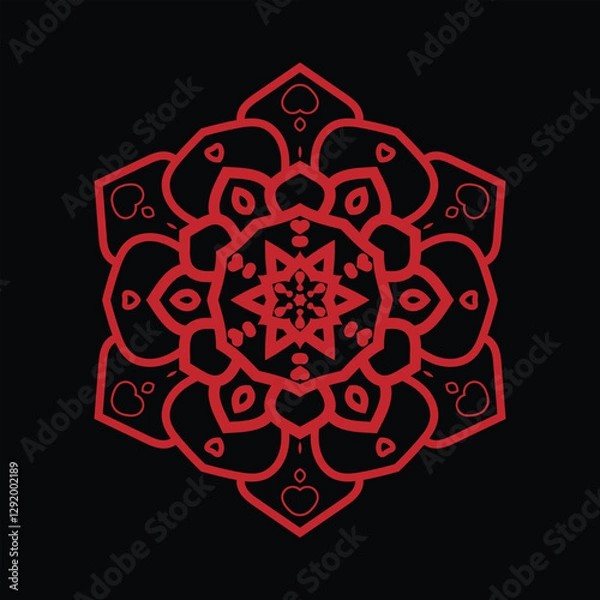 Obraz Detailed Floral Patterns and Symmetrical Design