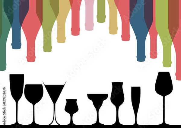 Fototapeta Alcoholic Bar Menu