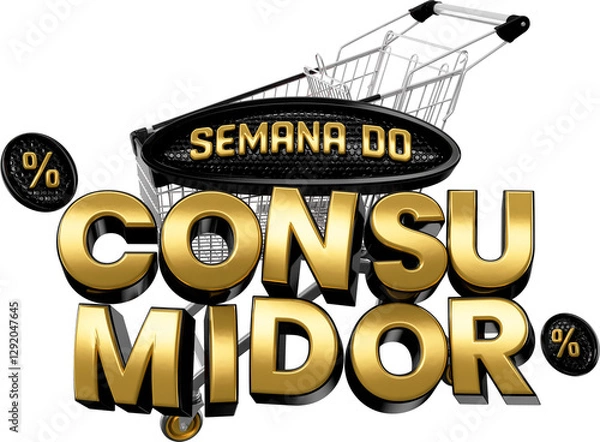 Obraz SEMANA DO CONSUMIDOR SELO 3D.