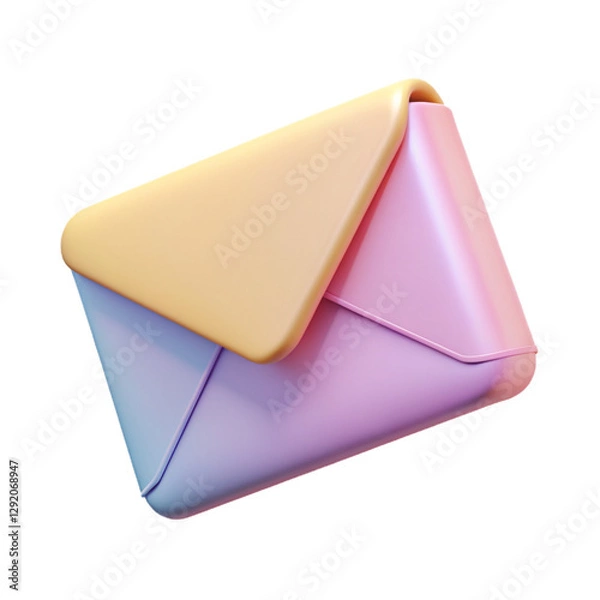 Obraz Pastel Office Supplies 3D Icons – Aesthetic Stationery, Technology & Workspace Essentials for Modern Productivity | Transparent Background