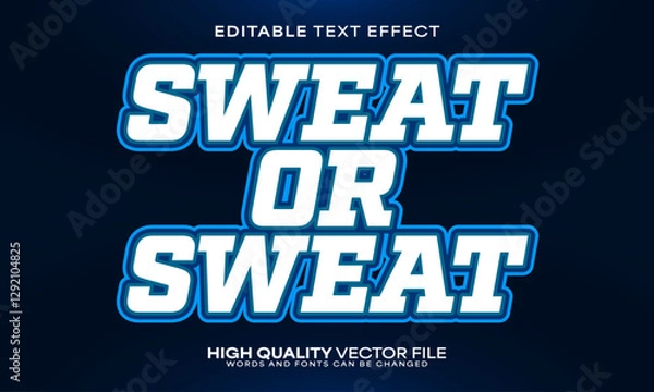 Obraz Gym muscle text effect, editable text effect and fitness 3d font style bold shadow bodybuilding poster design