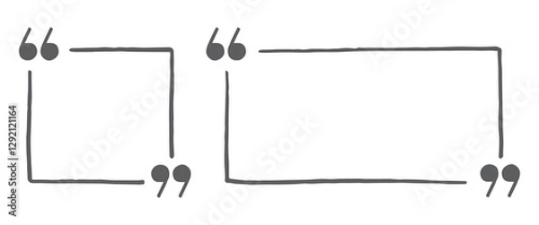 Obraz Simple Quote Frame Icons