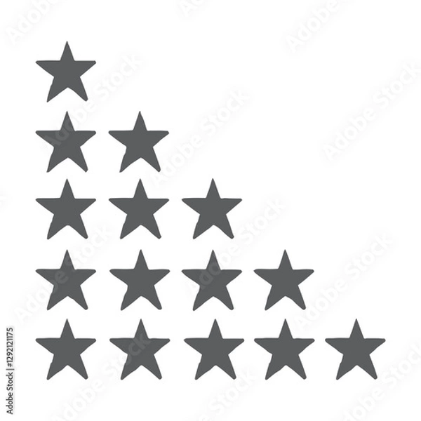 Obraz Black Star Rating Pattern
