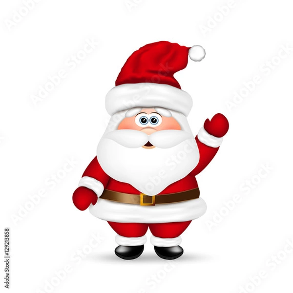 Obraz Santa Claus on white background. 