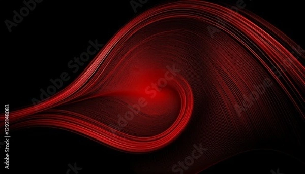 Fototapeta geometric motion lines futuristic technology red black abstract background presentation template isolated