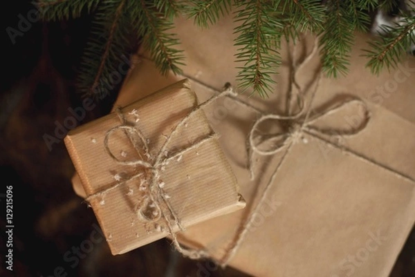 Obraz prezenty świąteczne