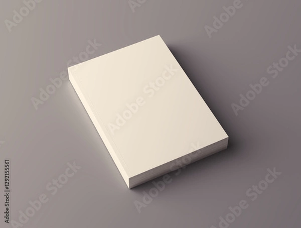 Fototapeta Blank Book or Magazine Mockup on Neutral Background