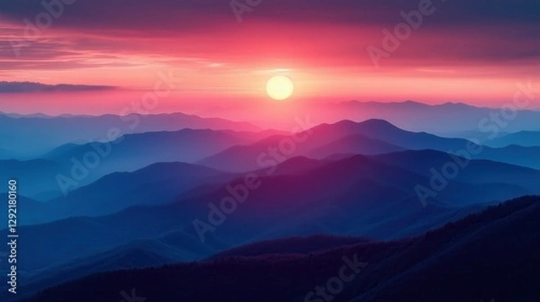 Obraz Serene Mountain Dawn