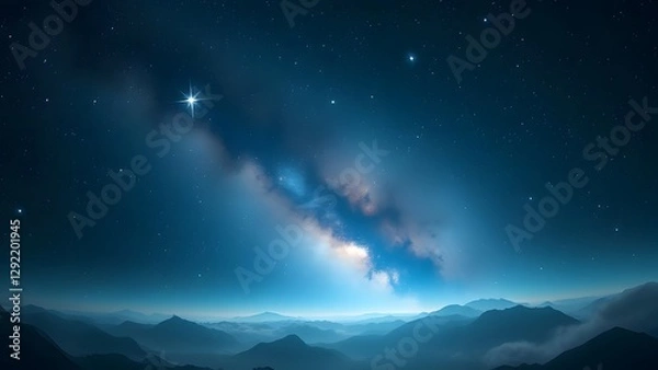 Fototapeta Ethereal Deep-Space Constellations A Captivating Panorama