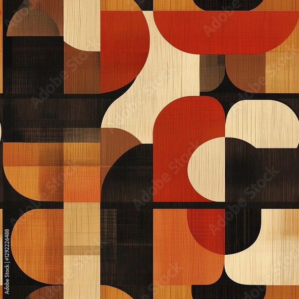 Obraz wooden background with a pattern