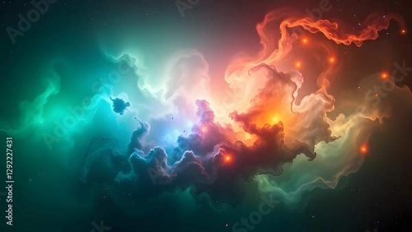 Fototapeta Enigmatic Nebula A Mesmerizing Cosmic Panorama