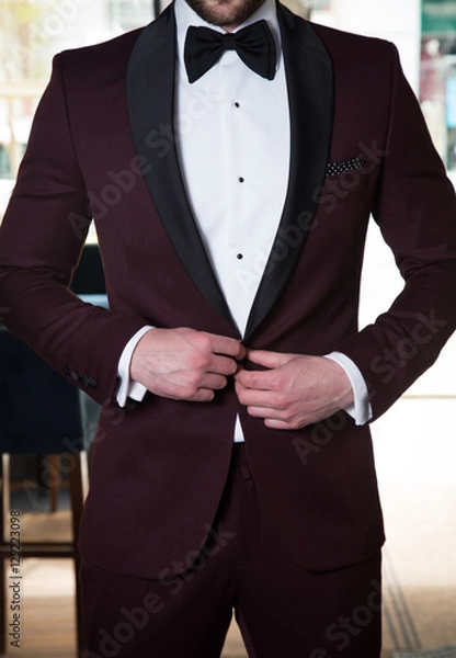 Obraz Male model posing indoors