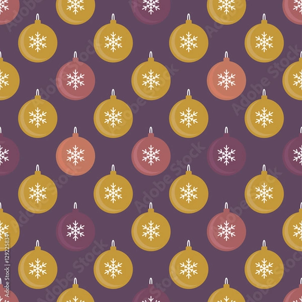 Obraz Seamless pattern with balls for packaging, textile or web