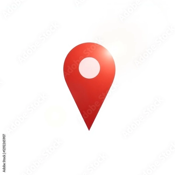 Fototapeta Generate a location map pin icon in a dramatic cinematic style