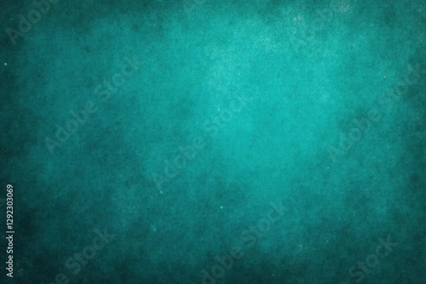 Fototapeta Deep teal textured backdrop, distressed aged look, graphic, teal