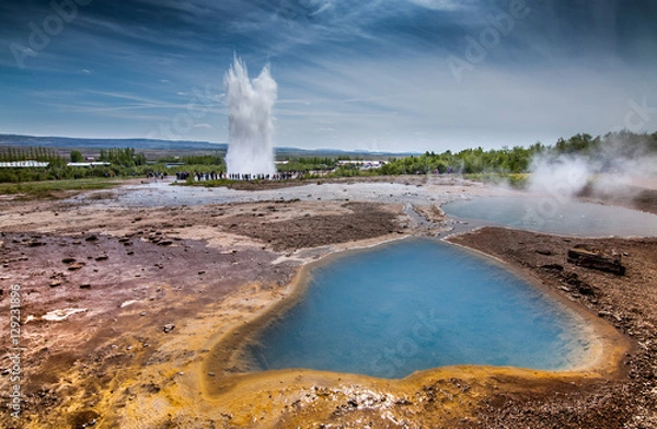 Obraz Geysir hot spring area in Iceland
