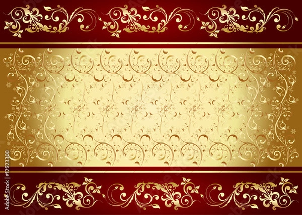 Fototapeta クラシック金色背景