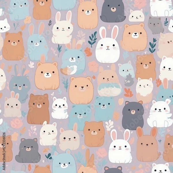 Obraz Cute Kawaii Character