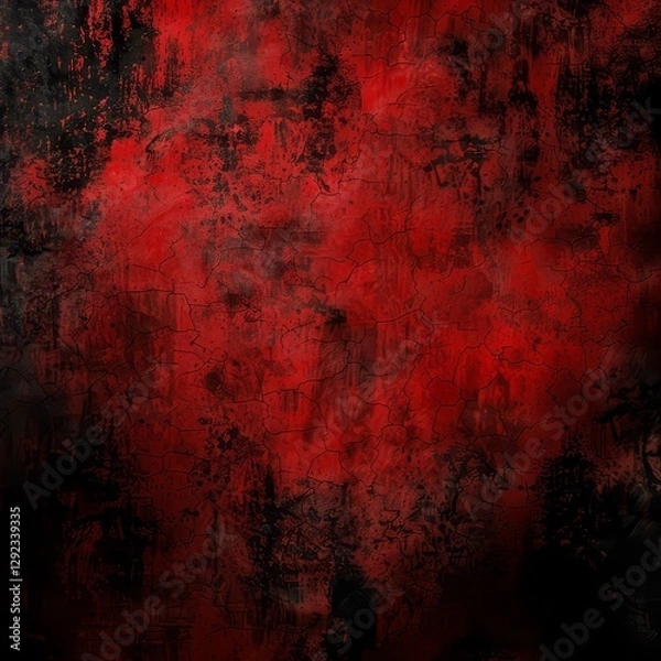 Obraz Dramatic Red and Black Abstract Background