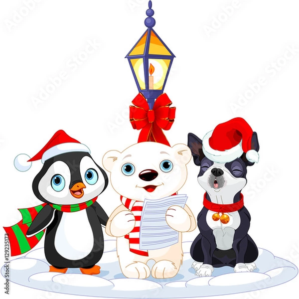 Obraz Christmas Carolers