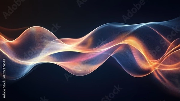 Fototapeta Brainwave synchronization concept with a high-tech digital processor interpreting neural data.