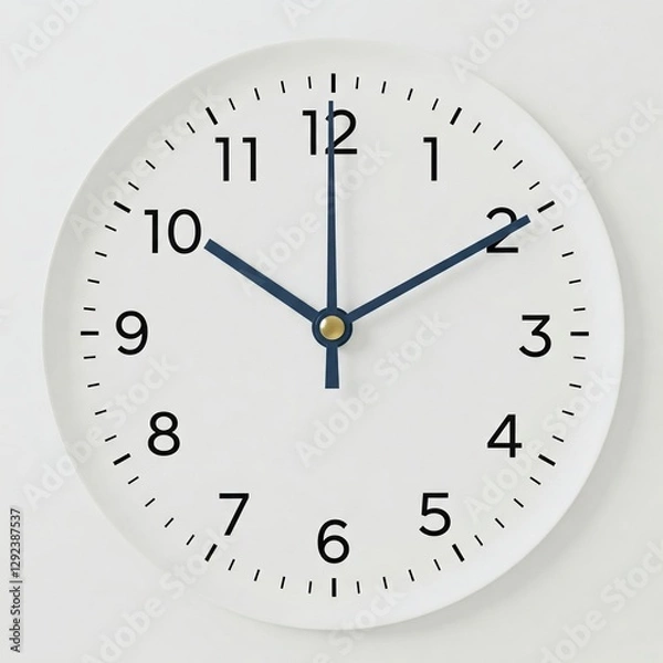 Fototapeta clock isolated on white background