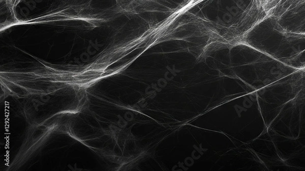 Fototapeta Mysterious spiderweb background with fine dust detail for halloween design