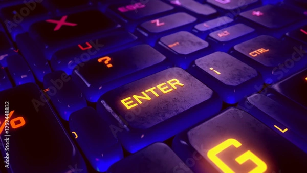 Obraz Dynamic RGB Keycaps – A Macro Perspective