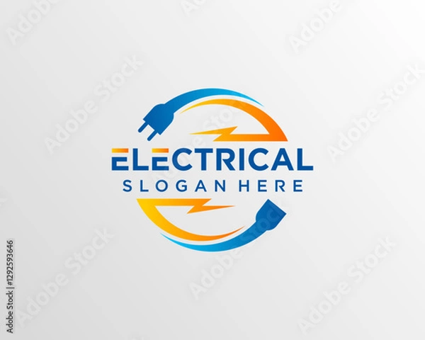 Obraz electrical logo